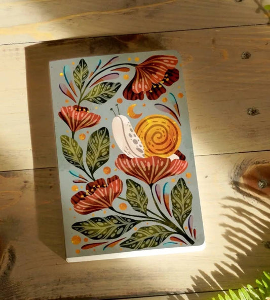 Midnight Snail Classic Layflat Notebook by Denik - notepad gift