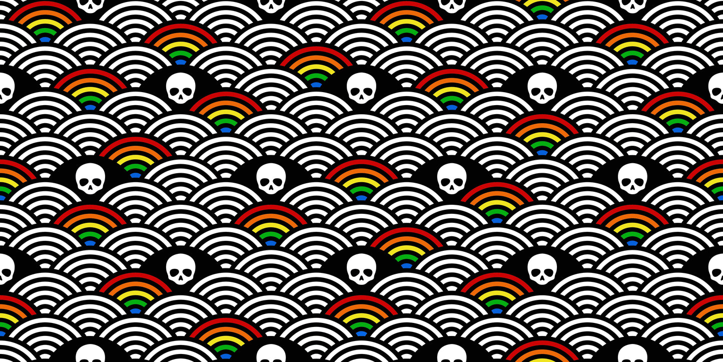 French Terry - Round FF - all main prints and FH sets are listed here - monstera skulls, powder rainbow, neutral skulls, hearts, rainbows and more! Retail