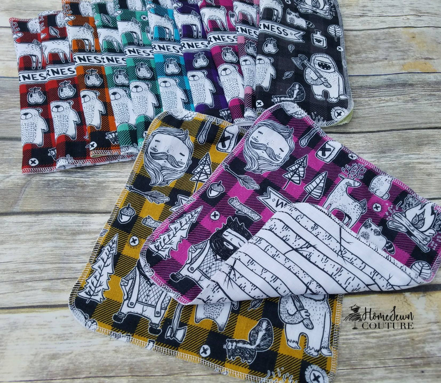 RETAIL - 12 squares per yard - double gauze scrap pack - 10 to choose from
