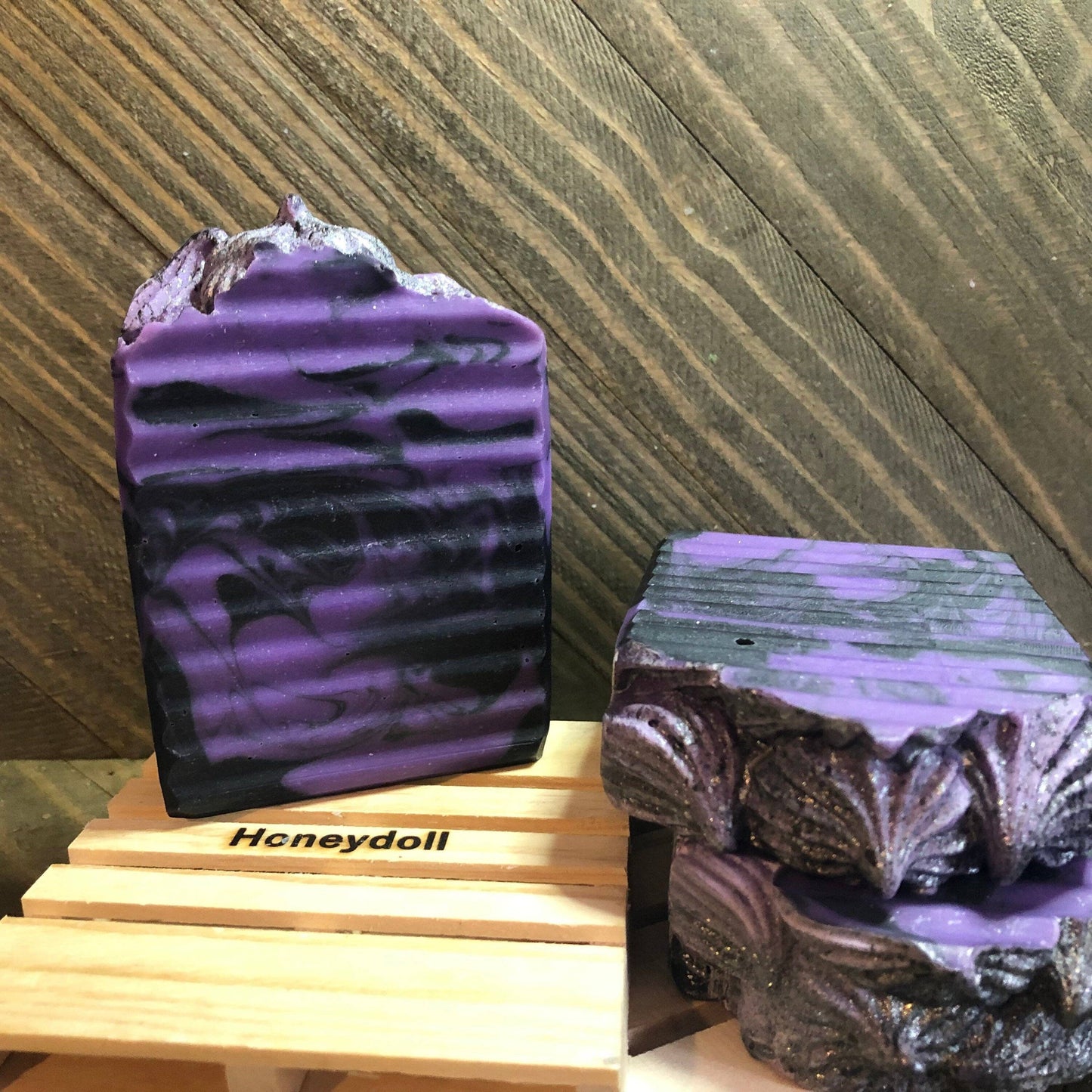 Galactic Grape Activated Charcoal Handmade Soap 6 oz. Bar