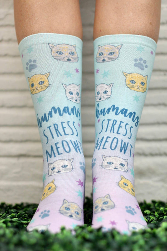 Socks - Humans Stress Meowt (Cat) by Moonlight Makers gift