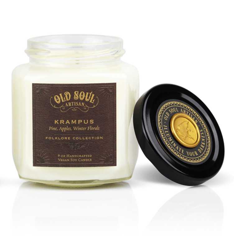 Old Soul Artisan folklore candles 4oz or 9oz vegan soy gift