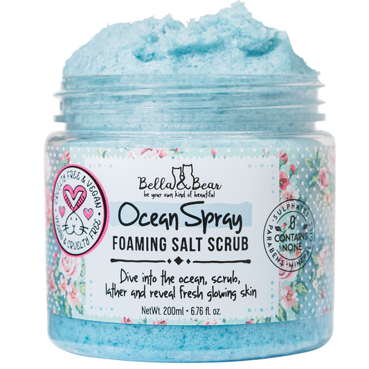 6.7oz Ocean Spray Salt Scrub & Wash by Bella & Bear gift