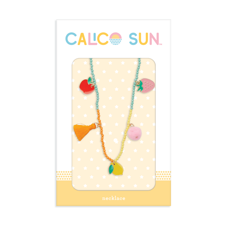 Clementine Charm Necklace by CALICO SUN BY OOLY - girls gift jewelry