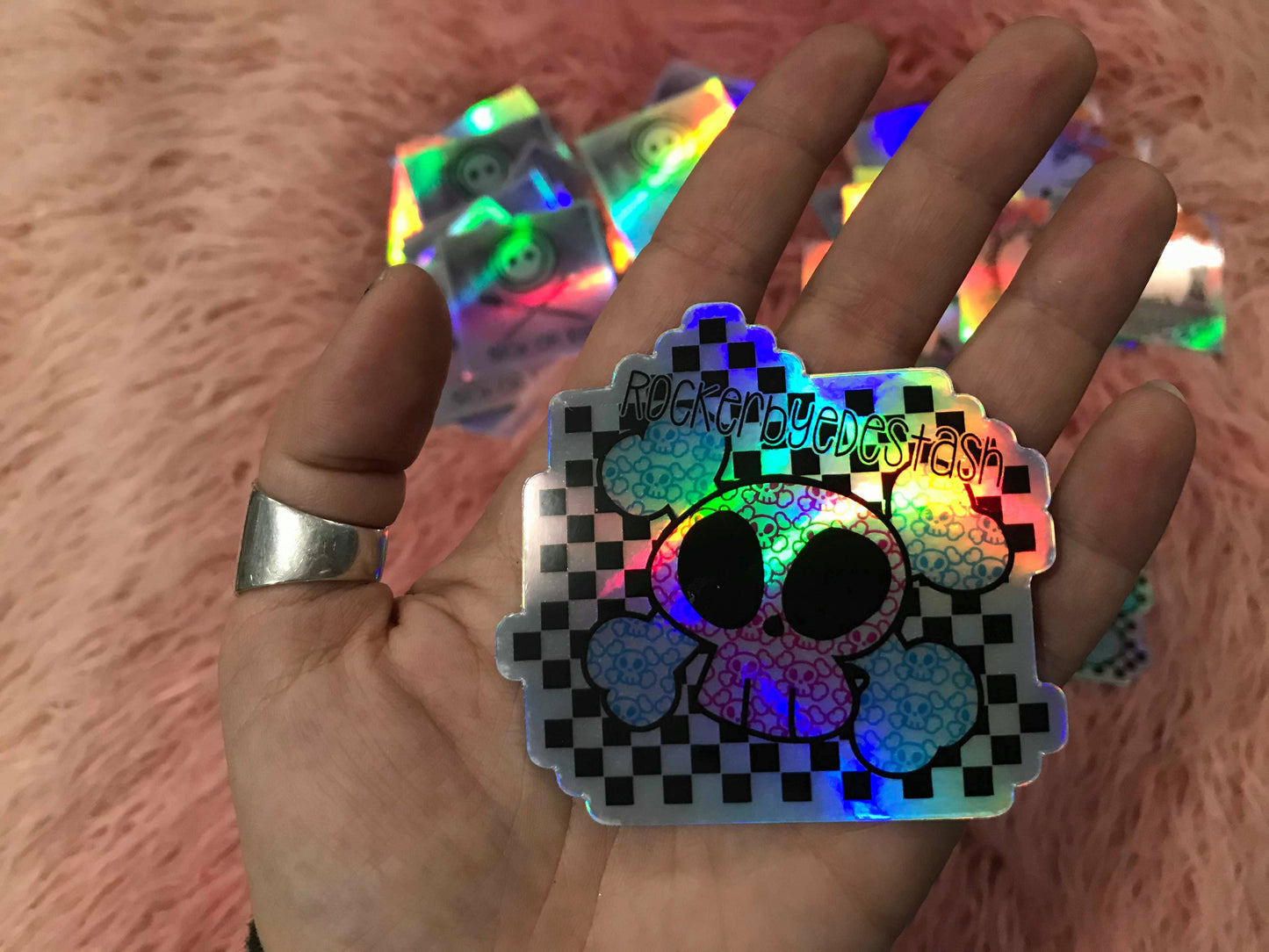 Holographic Vinyl Stickers - Swag - 3x3 ready to ship w/ orders