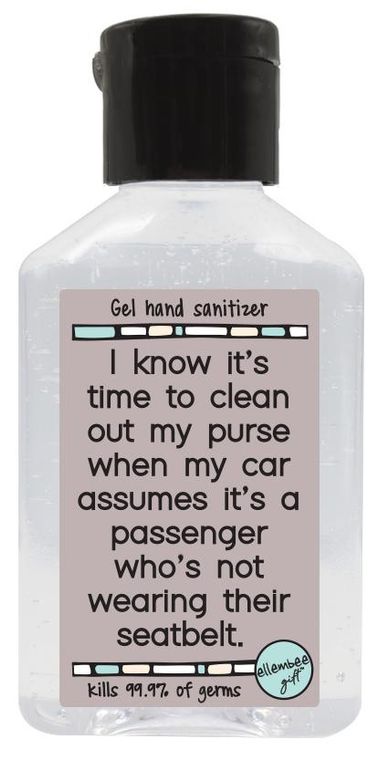 I know it's time to clean out my purse when my car assumes it's a passenger who's not wearing their seatbelt by ellembee gift