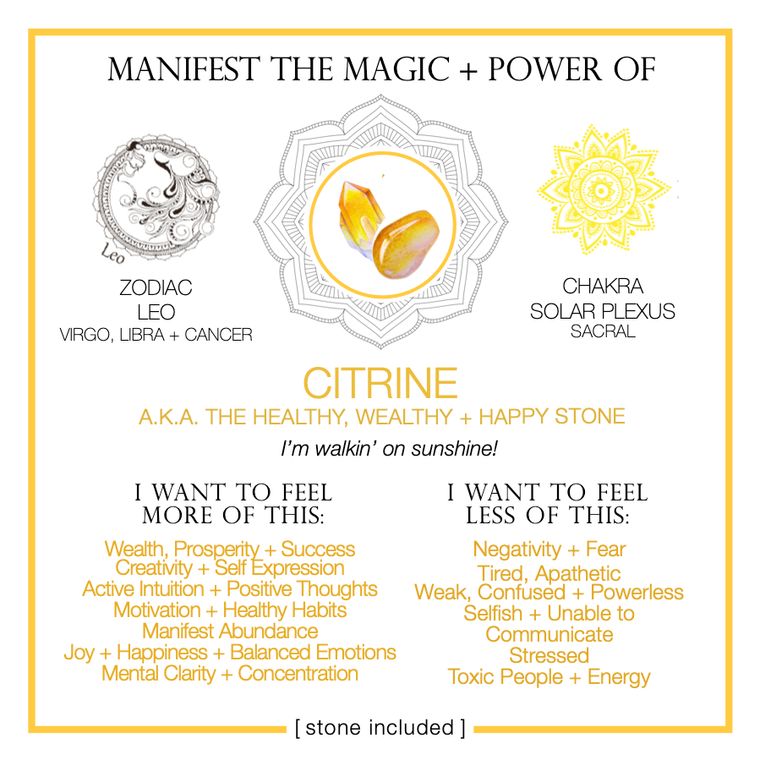 Manifest The Magic + Power of Your Crystal Citrine by Warm Human