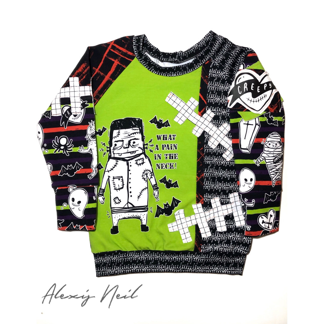 Poly Rib Knit - Round SS Halloween Patriarchy Retail Fabric Round