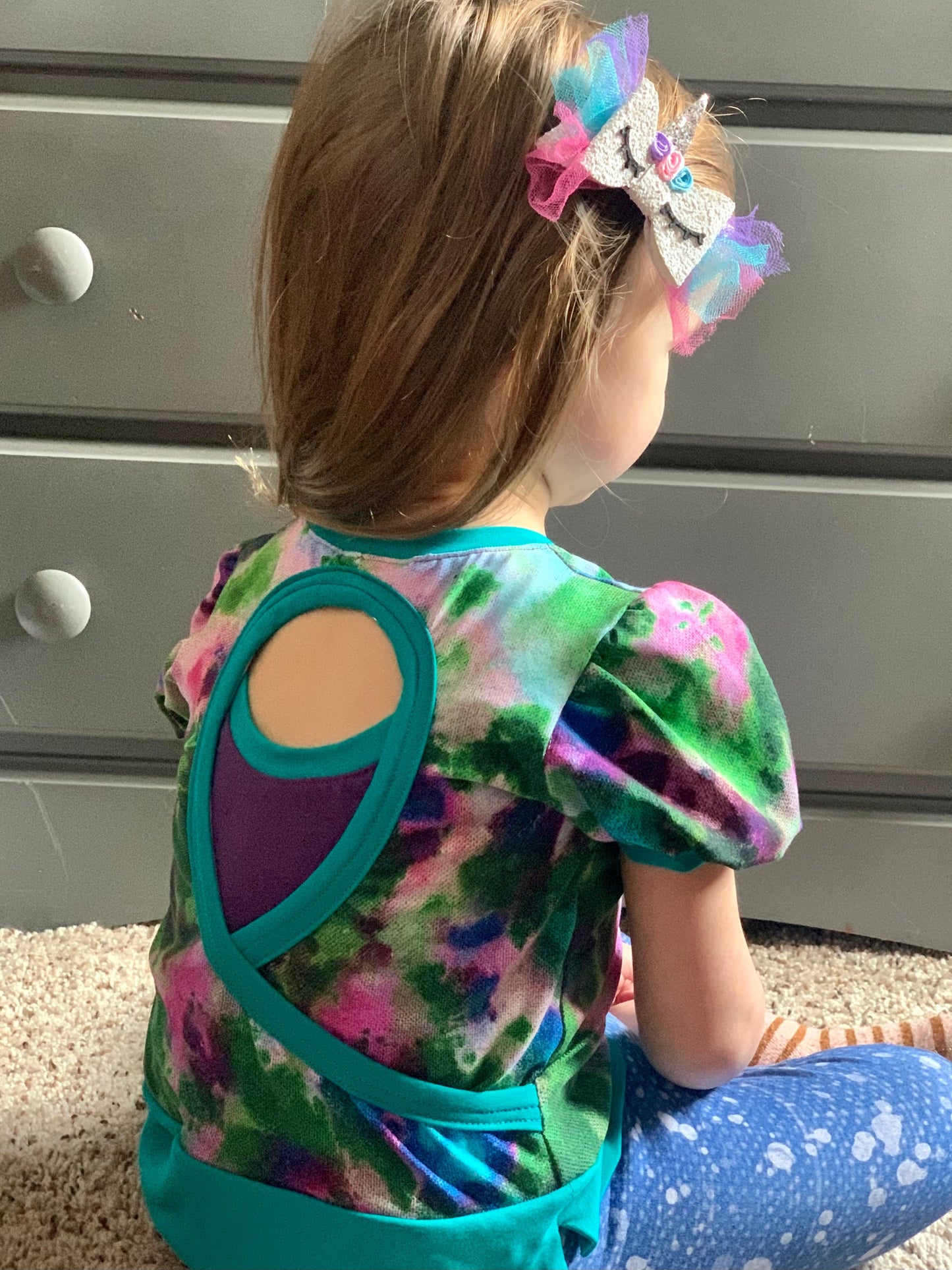 Bamboo Lycra - Ice Dye Prints - Fabric RETAIL Round WW by the yard