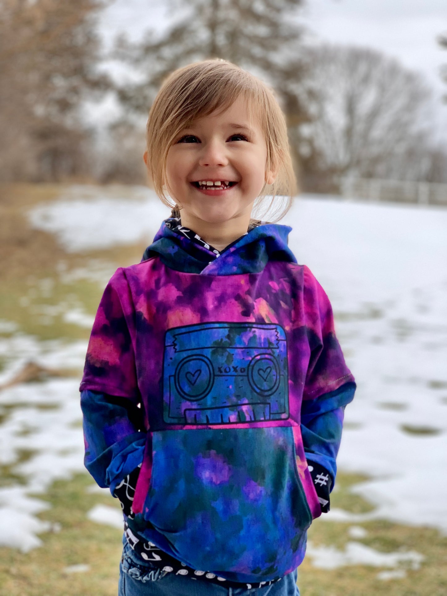 Cotton Lycra Panels - Ice Dye Prints - Retail Round WW Fabric