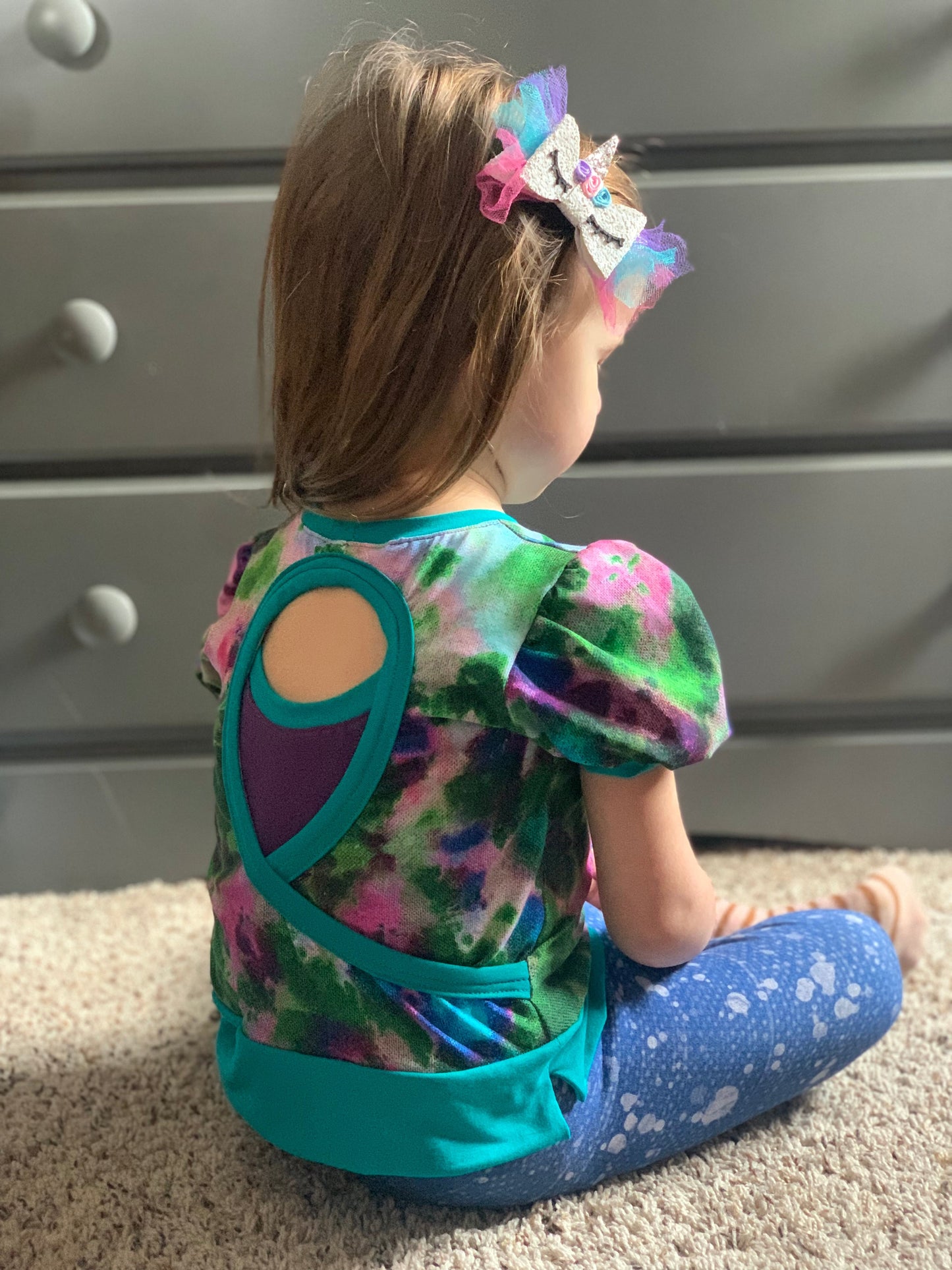Bamboo Lycra - Ice Dye Prints - Fabric RETAIL Round WW by the yard