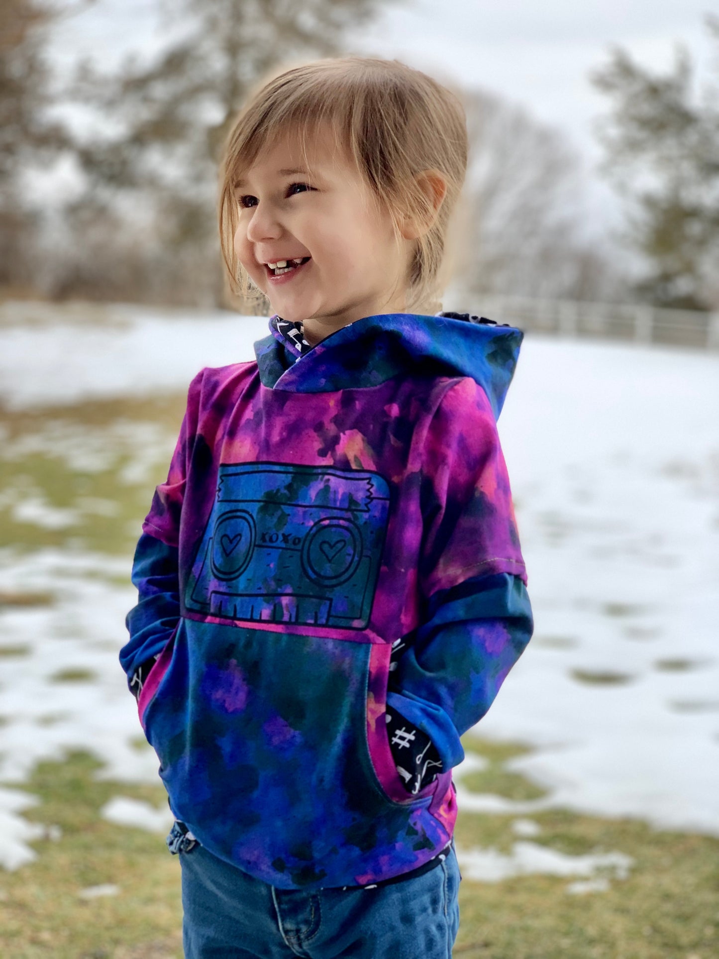 Cotton Lycra Panels - Ice Dye Prints - Retail Round WW Fabric