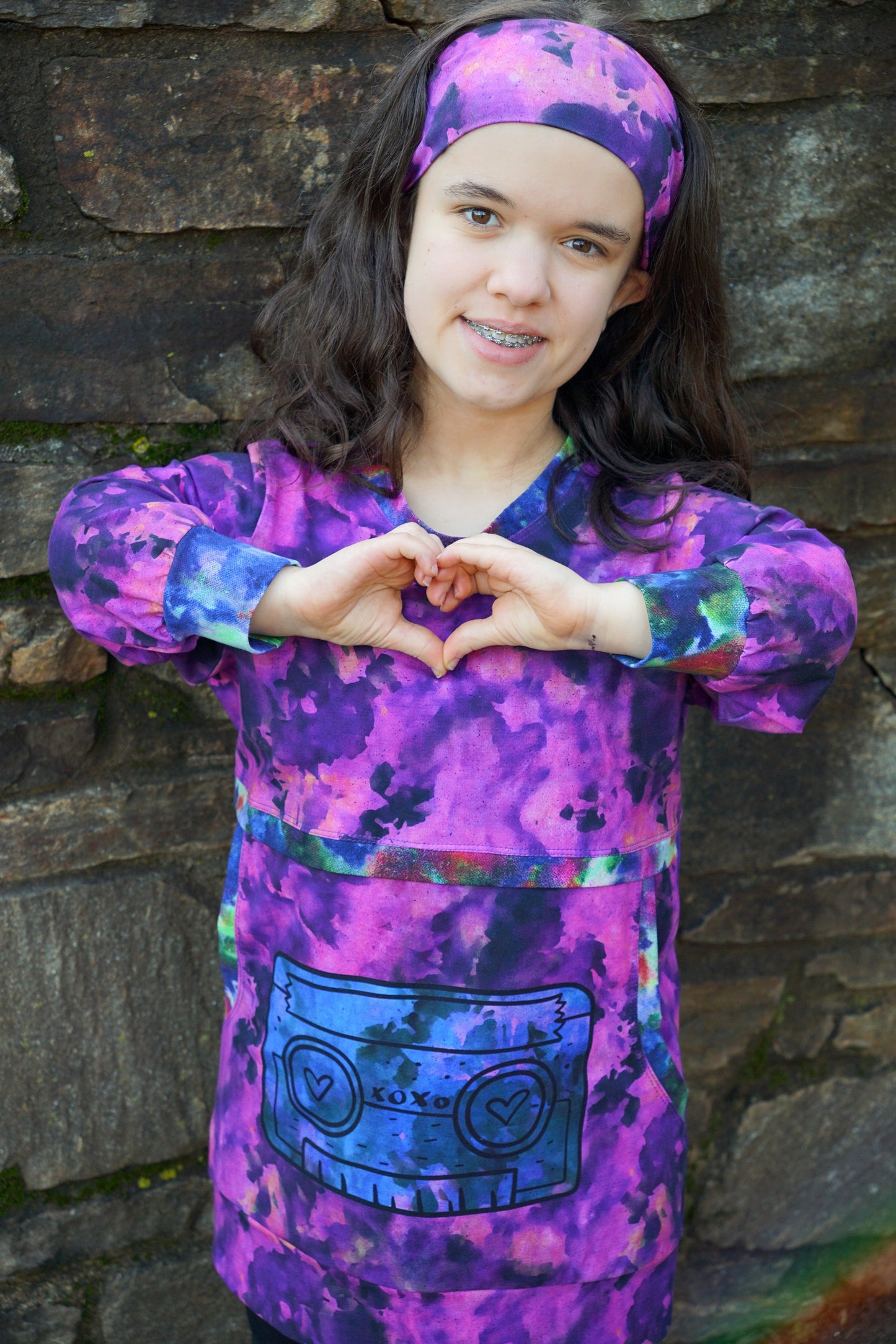 Bamboo Lycra - Ice Dye Prints - Fabric RETAIL Round WW by the yard