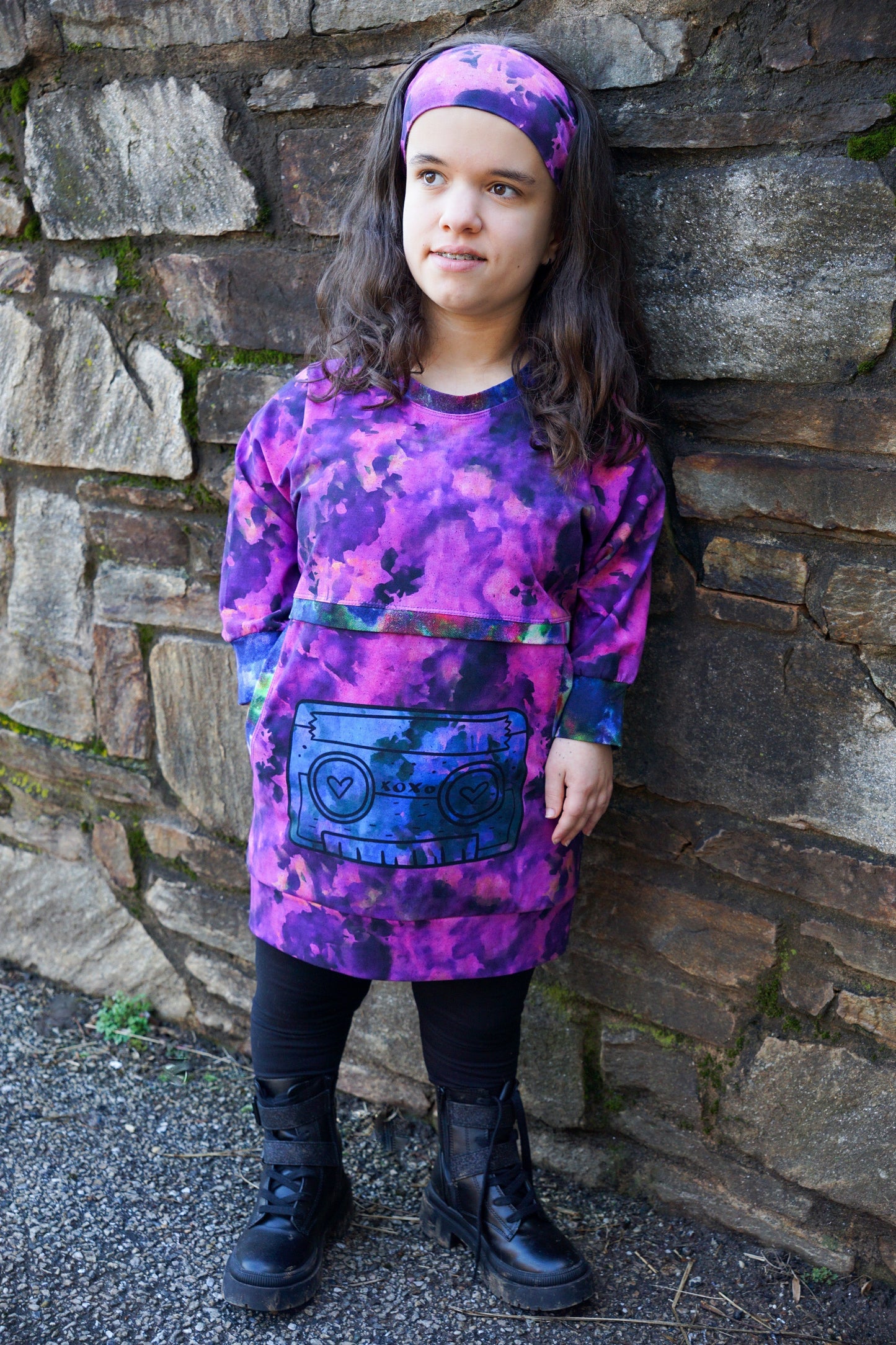 Bamboo Lycra - Ice Dye Prints - Fabric RETAIL Round WW by the yard
