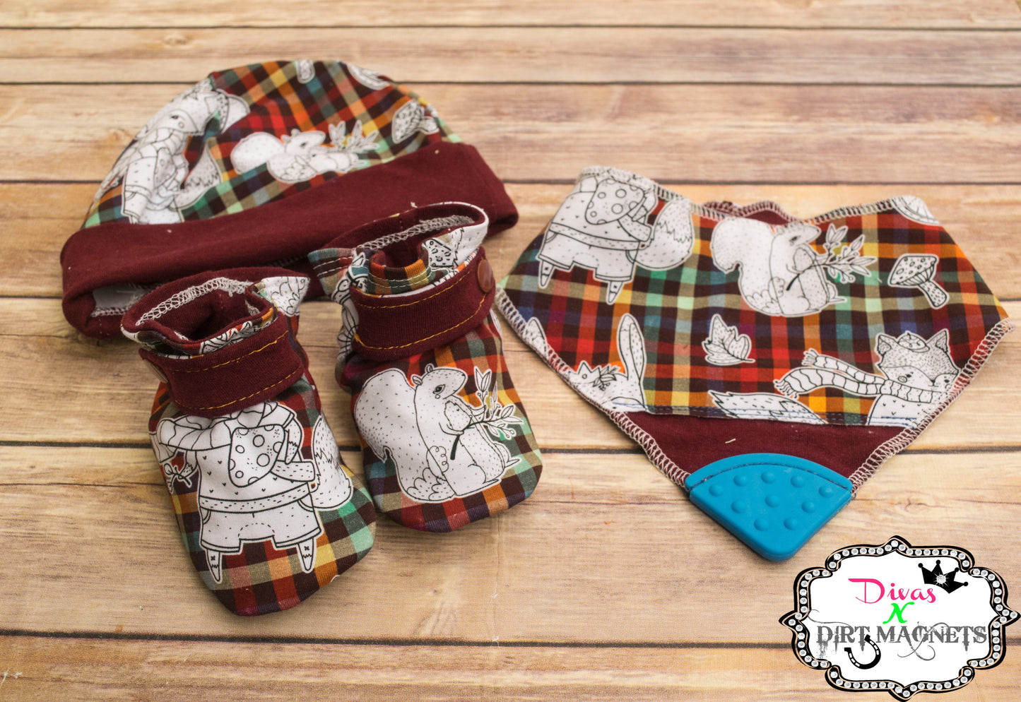 Minky - Round TT Holiday Winter Fall and Rerun Prints Retail