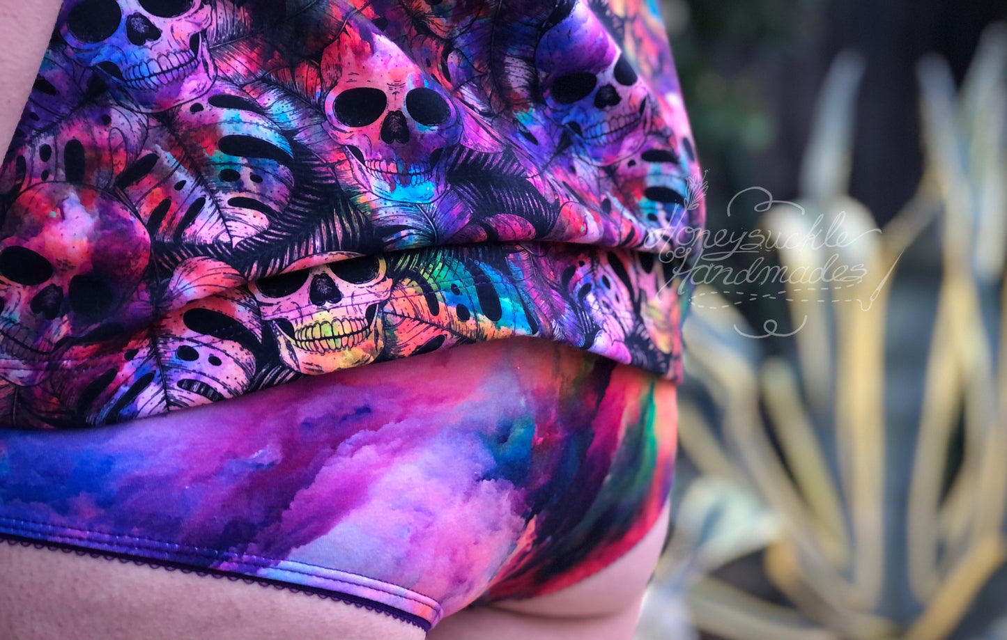 Cotton Lycra - Round FF - all main prints and FH sets are listed here - monstera skulls, powder rainbow, neutral skulls, hearts, rainbows and more! Retail
