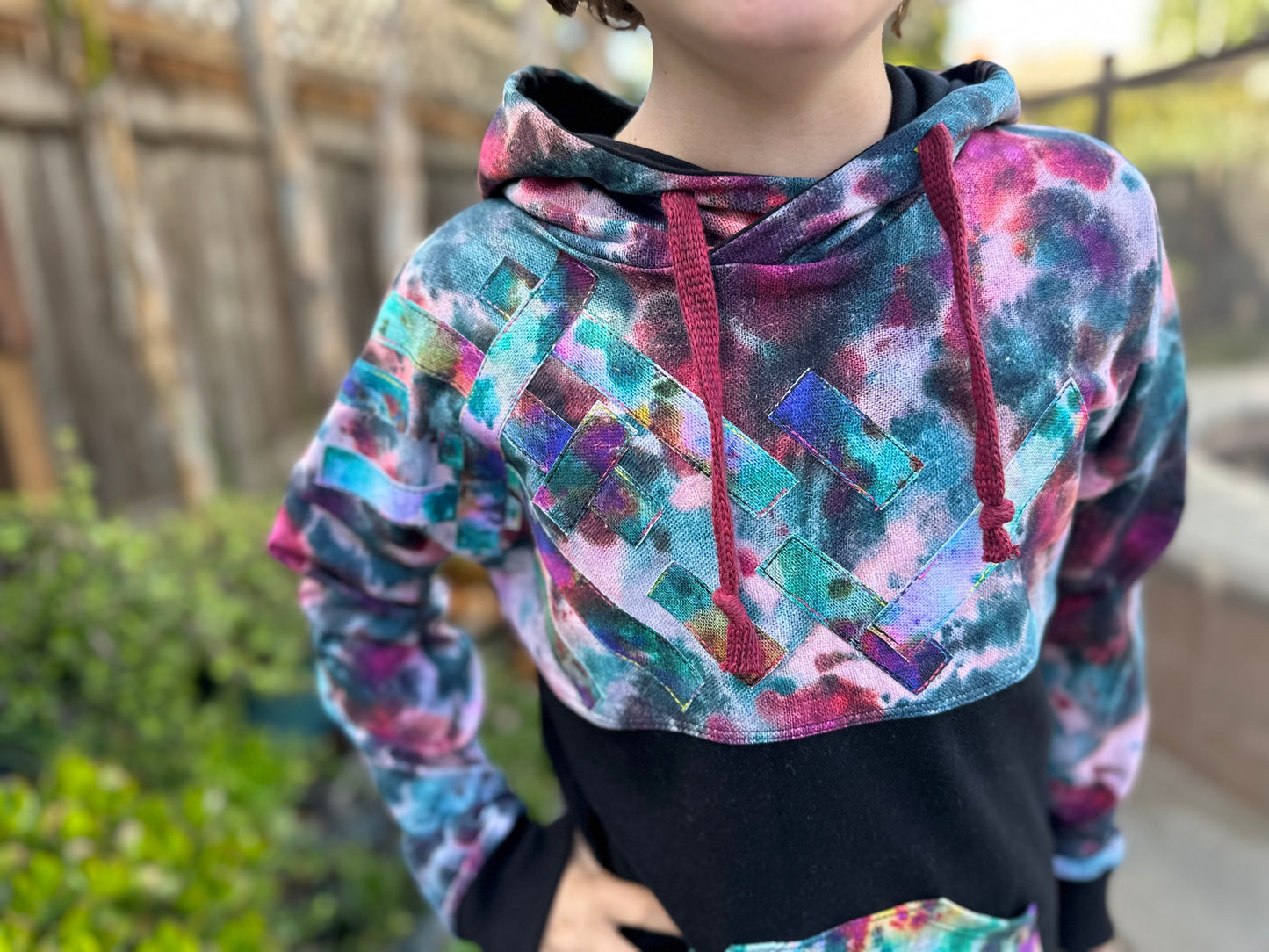 Bamboo Lycra - Ice Dye Prints - Fabric RETAIL Round WW by the yard