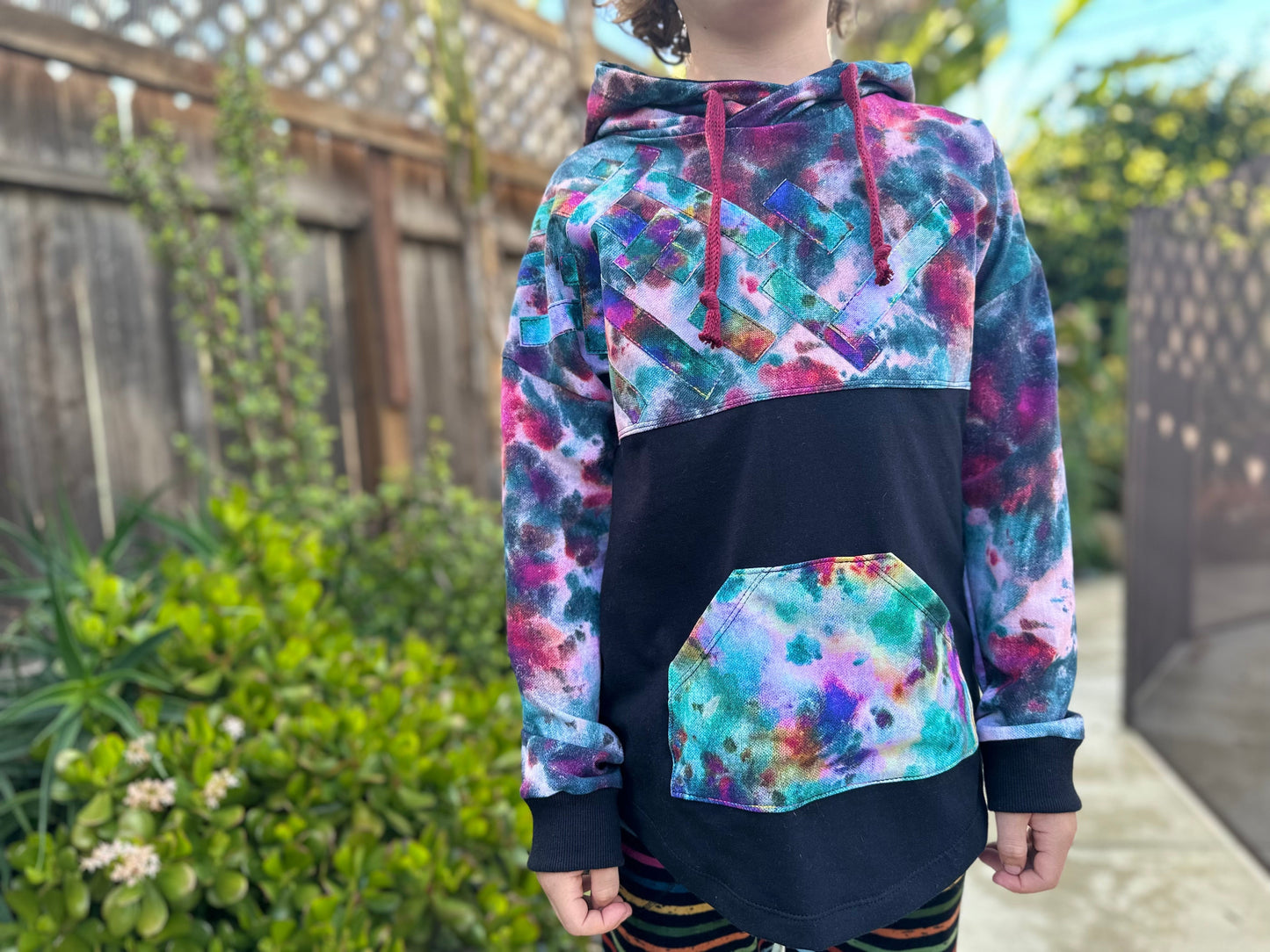 Bamboo Lycra - Ice Dye Prints - Fabric RETAIL Round WW by the yard