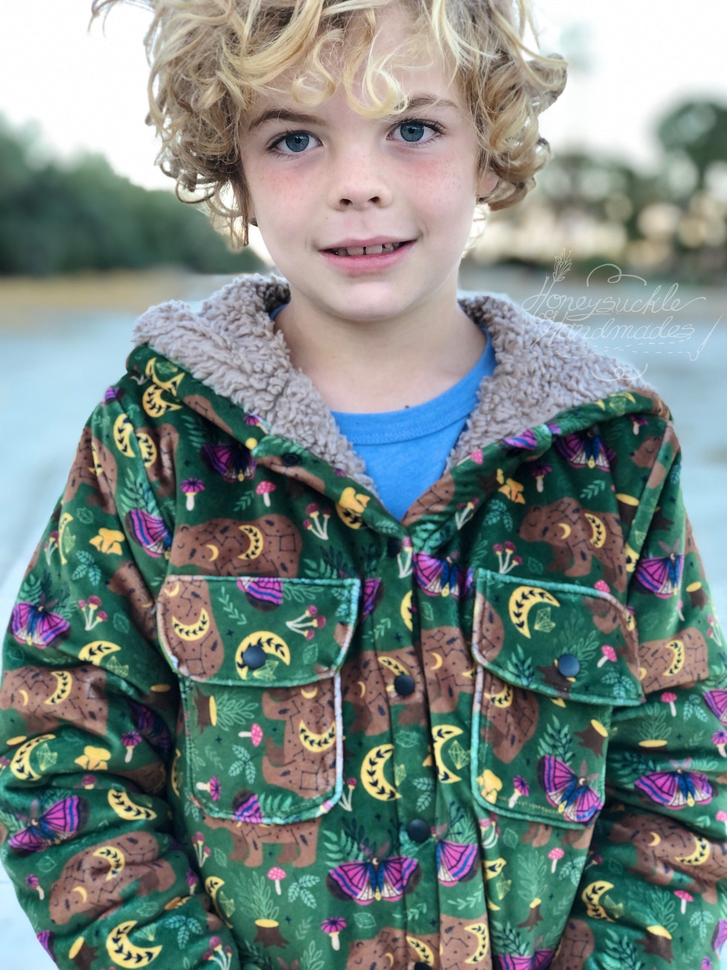 Poly Rib Knit - Round OO - Skulls & Shrooms, Magical Forest, New Wilderness & Hedgies - Fabric retail