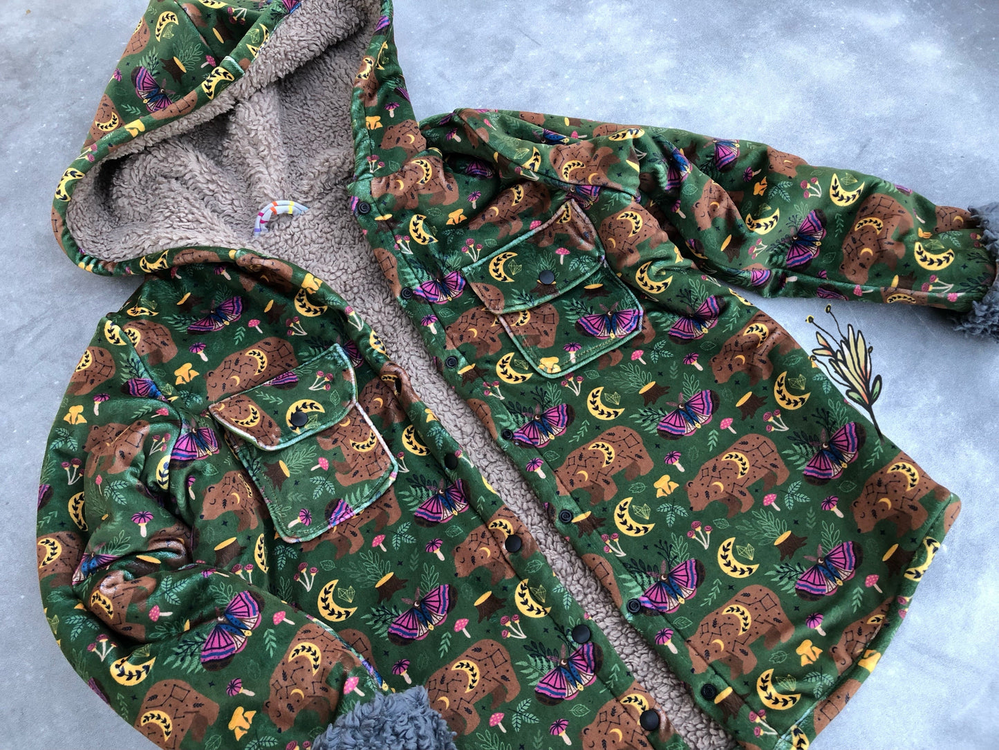 Athletic Sport Lycra - Round OO - Skulls & Shrooms, Magical Forest, New Wilderness & Hedgies - Fabric Retail