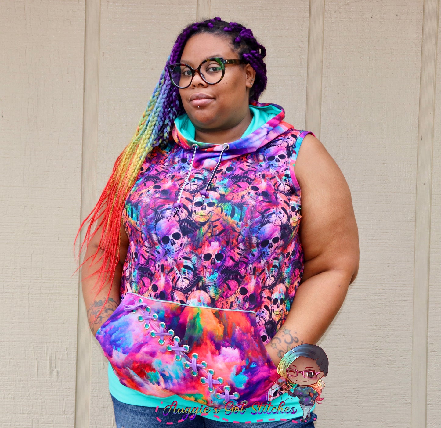Athletic Sport Lycra - Round FF - all main prints and FH sets are listed here - monstera skulls, powder rainbow, neutral skulls, hearts, rainbows and more! Retail