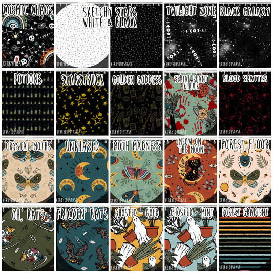 Cotton Lycra - Round SS Halloween Patriarchy Retail Fabric Round