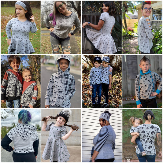 Cotton Lycra - RETAIL Round UU - Heather Gray Rockstar Round with all your favorite fabrics