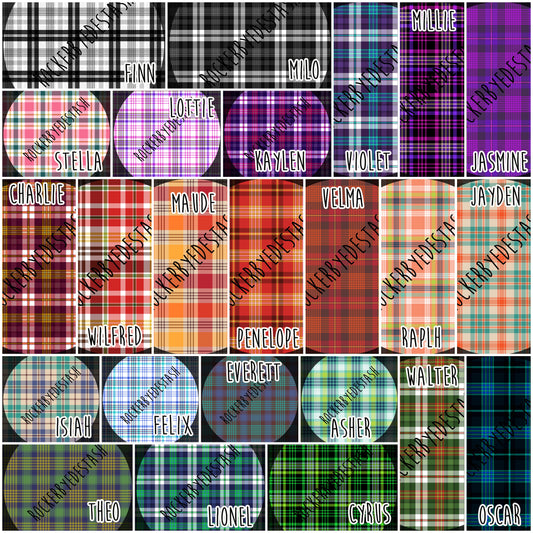 Round MM - Flash Plaid Fabric - Athletic Sport Lycra - Retail all choices here