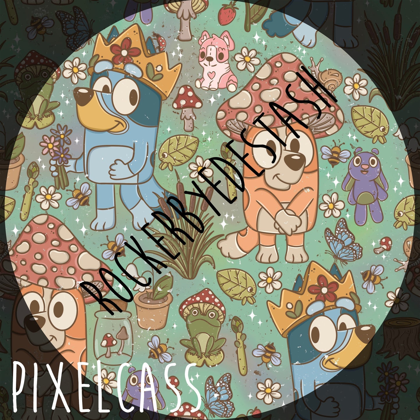 Vinyl - PixelCass Collab PreOrder Round YY - super special flower, pride & cottagecore fabric things inside 1/2 yard rolls
