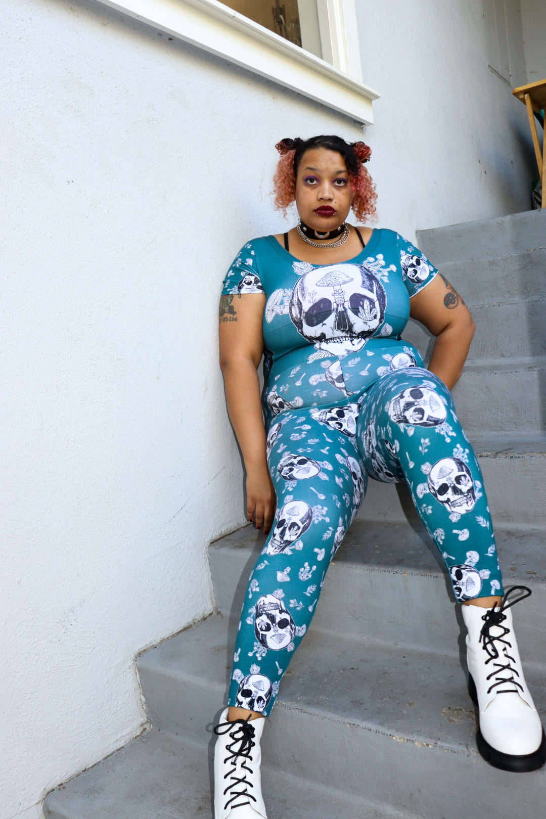 Athletic Sport Lycra - Round OO - Skulls & Shrooms, Magical Forest, New Wilderness & Hedgies - Fabric Retail