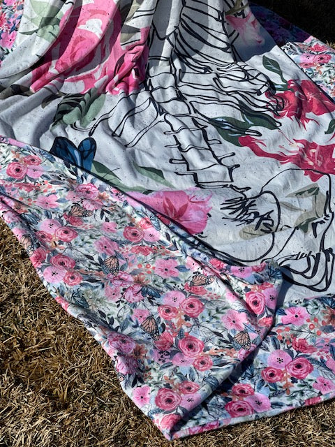 Minky - small FH or adult 2 yard Blanket Topper - Retail for Round PP