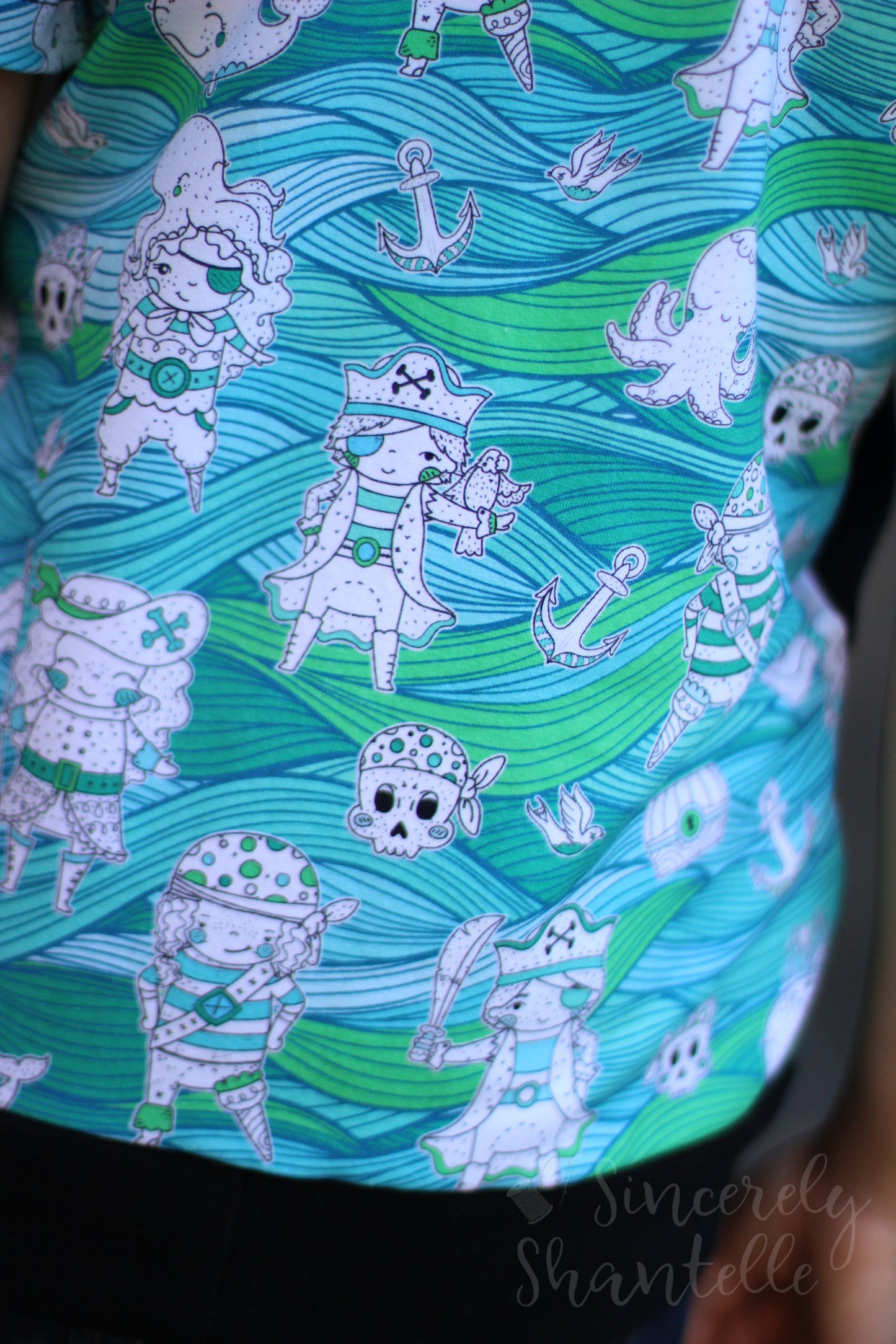 Cotton Double Gauze Fabric - Retail Fabric - Round II All main prints listed here. Zombies, Zodiac, Pirates, Sewing & Axolotls