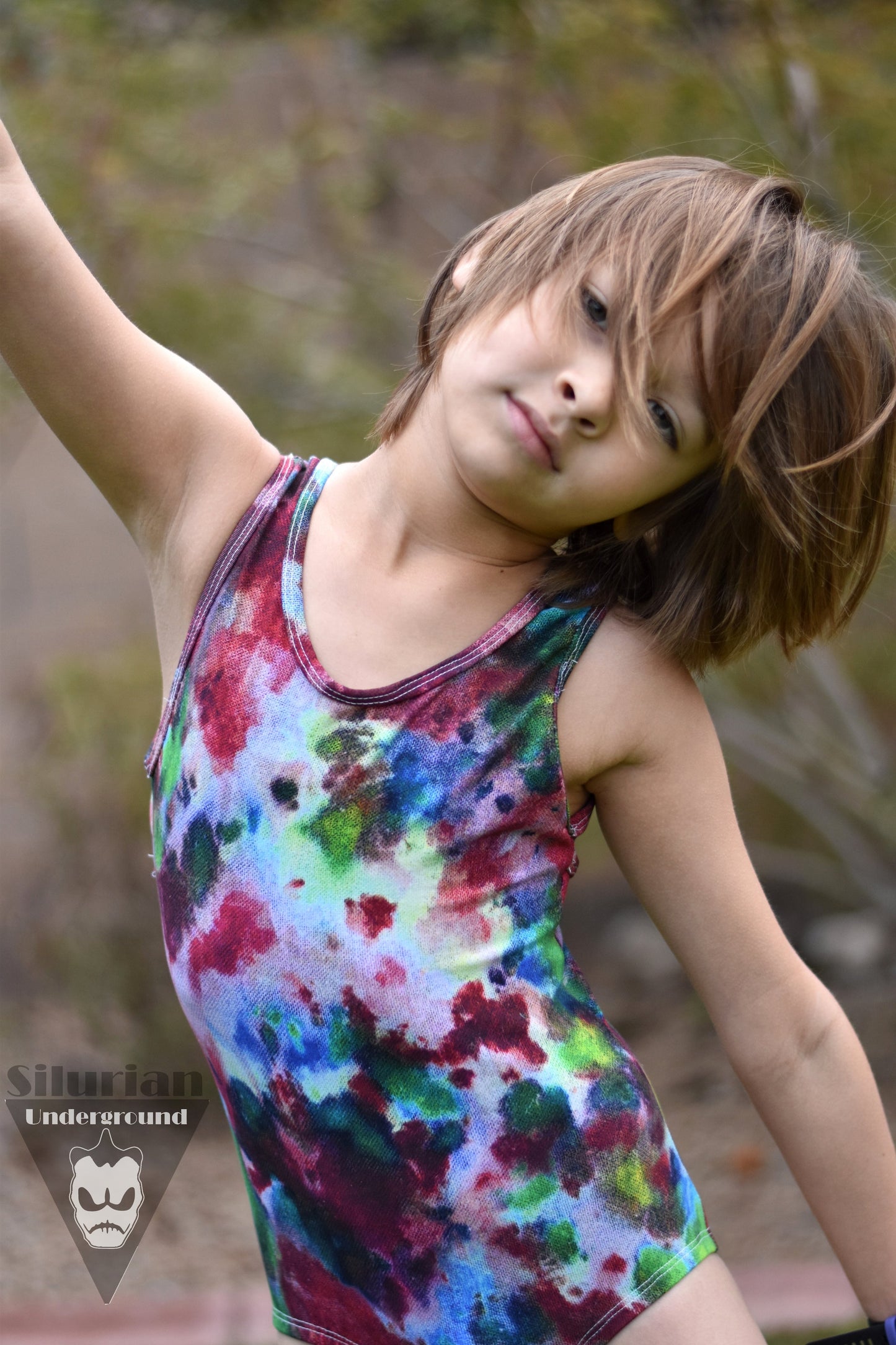 Bamboo Lycra - Ice Dye Prints - Fabric RETAIL Round WW by the yard