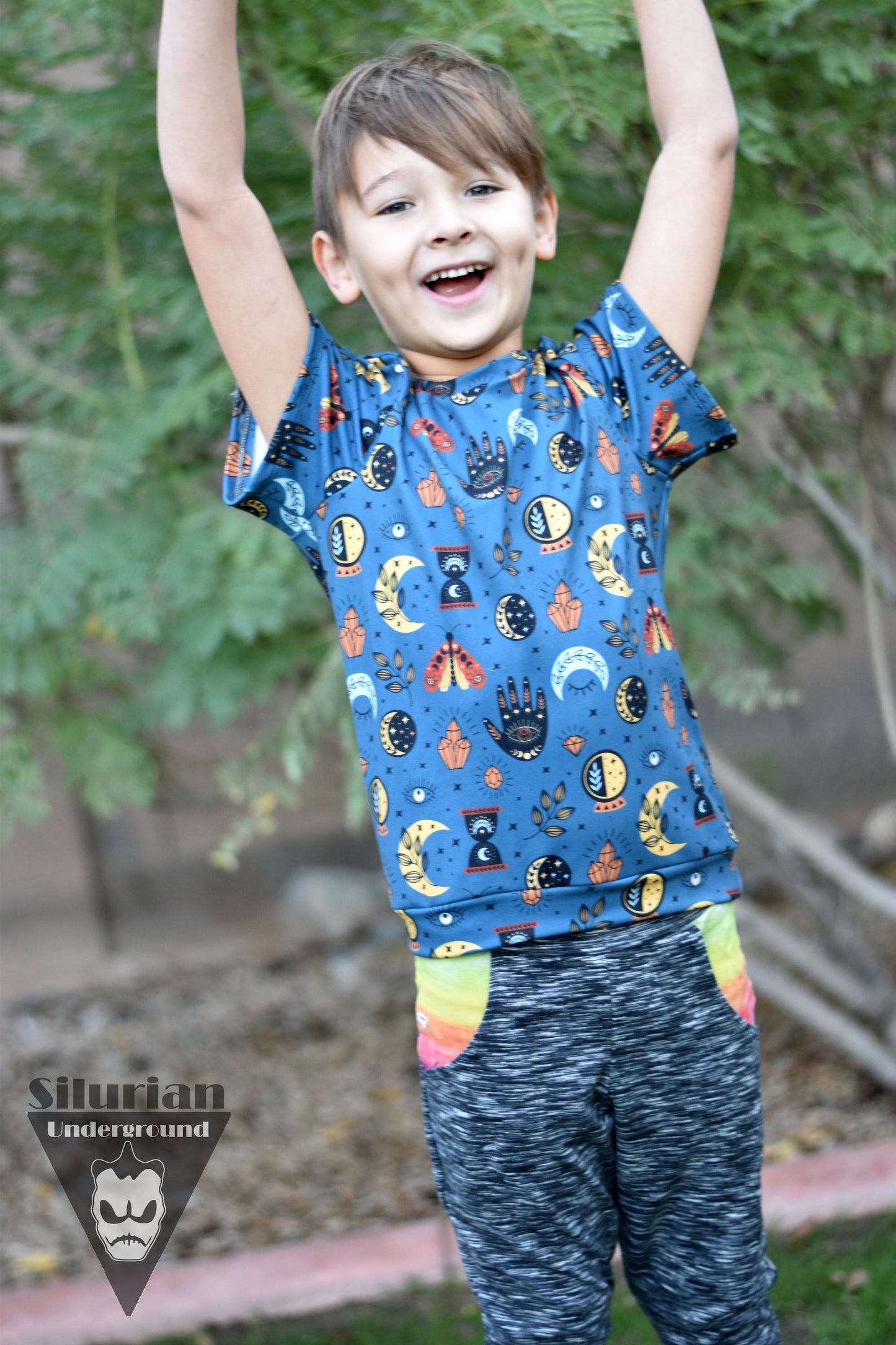 Poly Rib Knit - Round OO - Skulls & Shrooms, Magical Forest, New Wilderness & Hedgies - Fabric retail