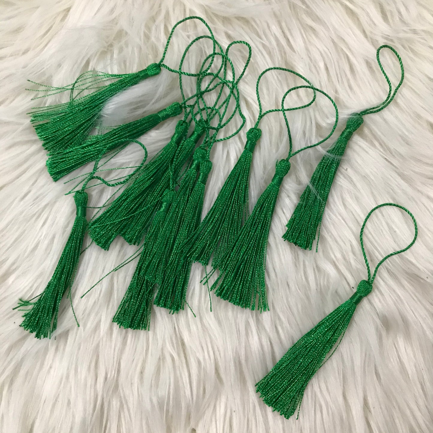 Green Embroidery Floss Tassel - Retail Notions