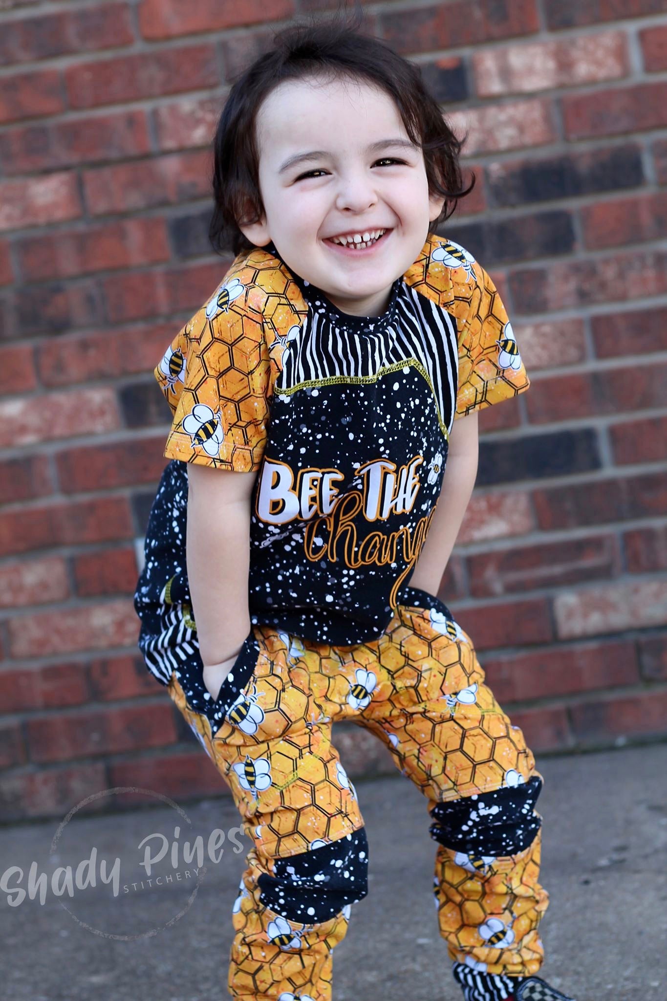 Hedgies, Bees or Succulents kid panels - Cotton Lycra - Round AA Retail Hedgehog and Bees