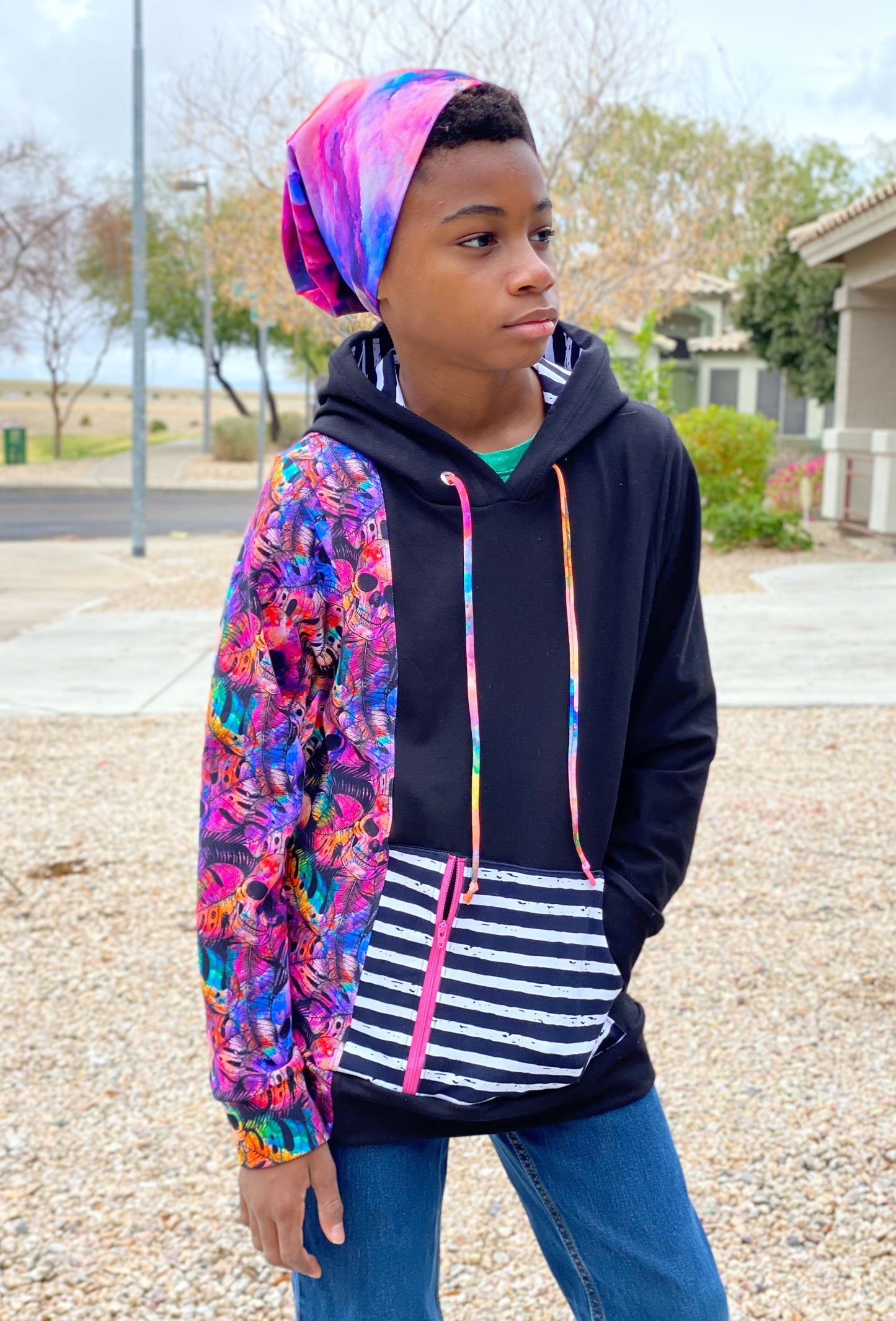 Cotton Woven - Round FF - all main prints and FH sets are listed here - monstera skulls, powder rainbow, neutral skulls, hearts, rainbows and more! Retail
