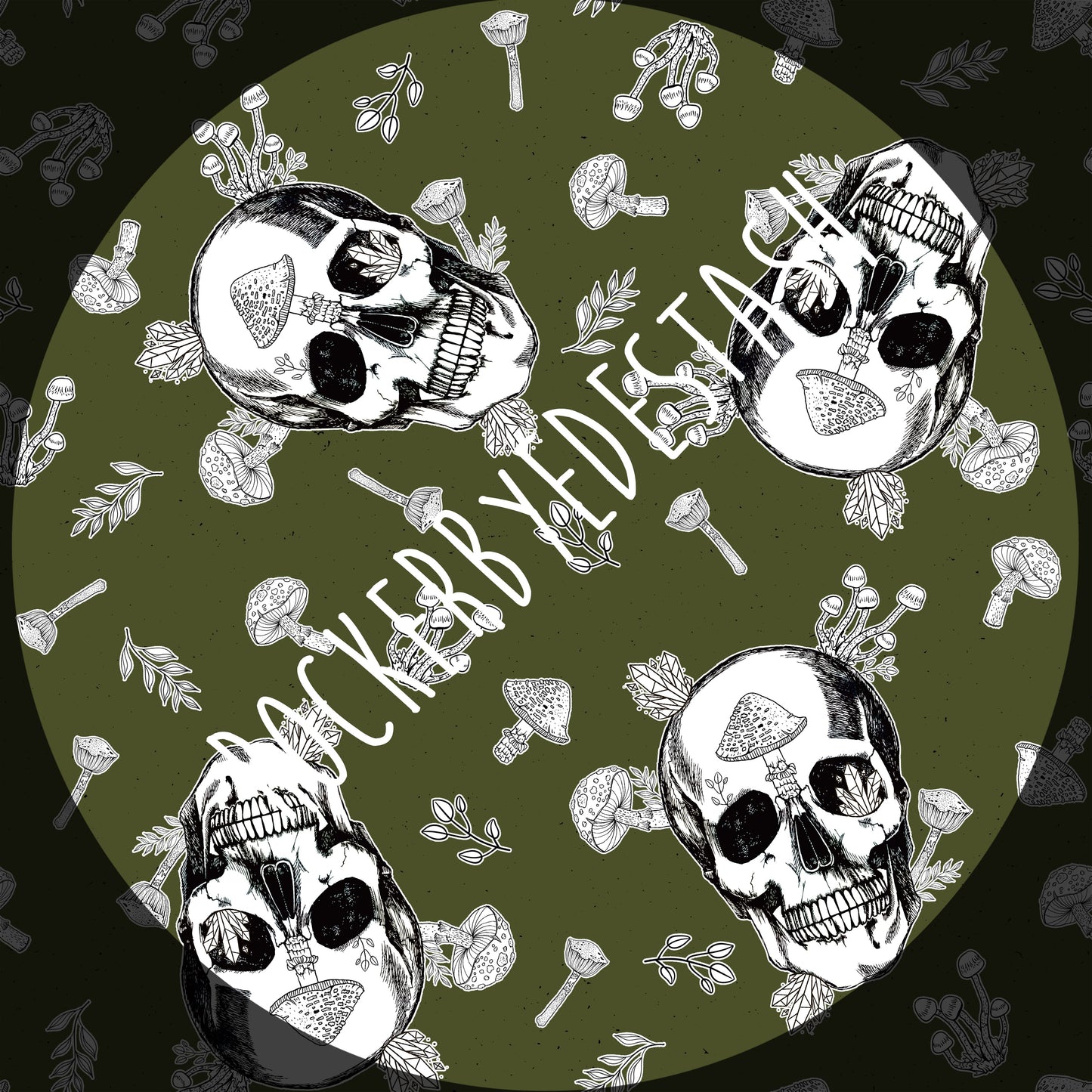 Athletic Sport Lycra - Round OO - Skulls & Shrooms, Magical Forest, New Wilderness & Hedgies - Fabric Retail