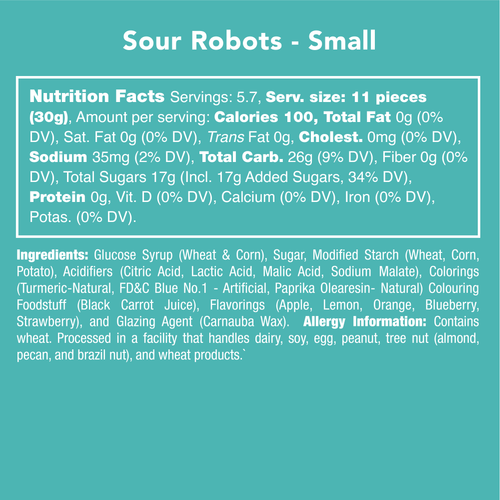 Sour Robots - Retail Swag candy