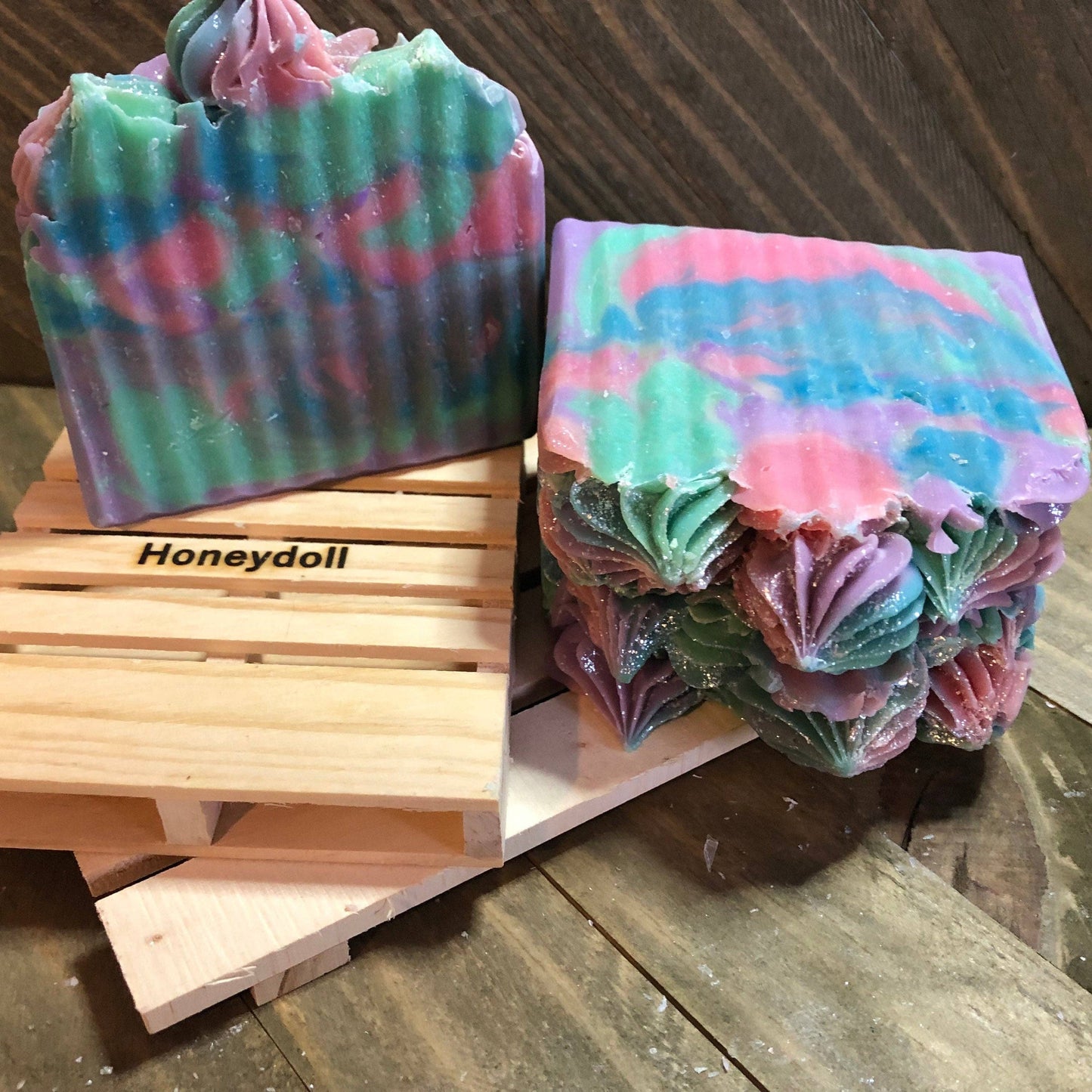 Unicorn Poop Cotton Candy Handmade Soap 6.5 oz. Bar