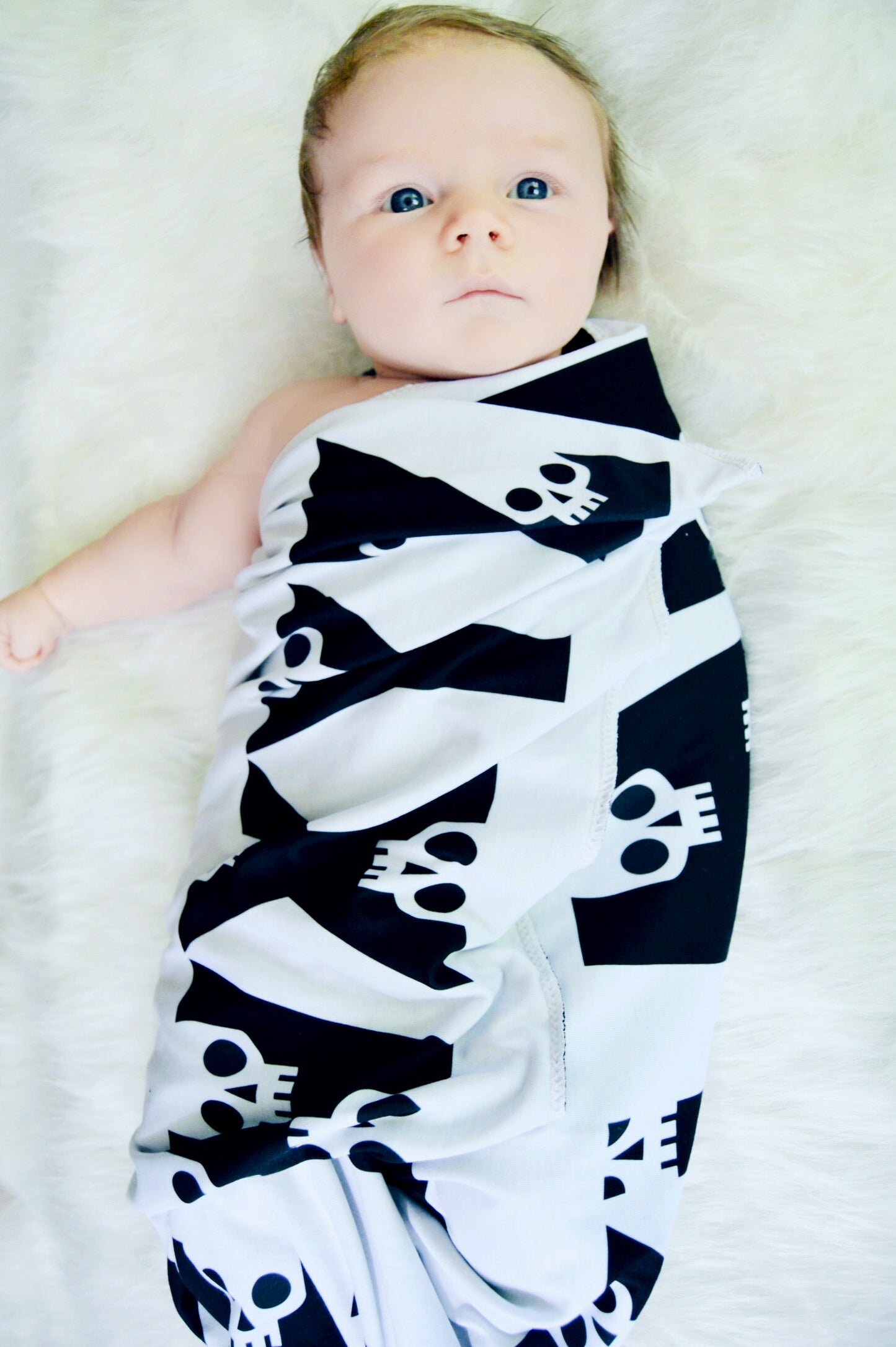 Inverted ABC Skull Blanket Topper or Zombie ABC's FH CUT Minky Retail Round II Fabric