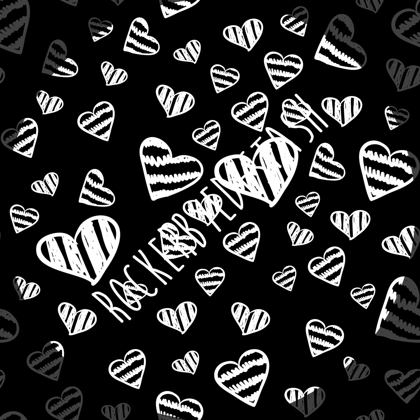 French Terry ACCENT prints - Retail -  1 yard per quantity Coordinate designs Black and white
