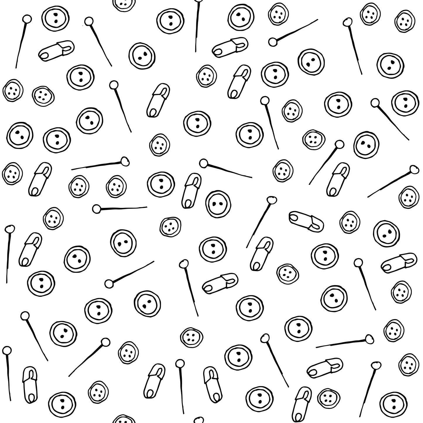 French Terry ACCENT prints - Retail -  1 yard per quantity Coordinate designs Black and white