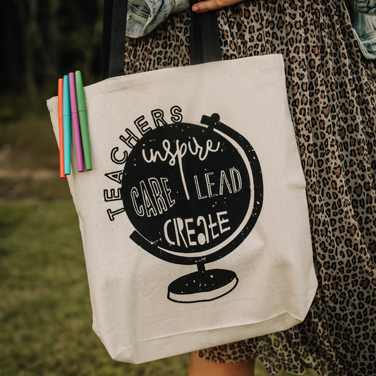 Teachers Inspire Tote by Lemon Lorraine's LLC - Gift