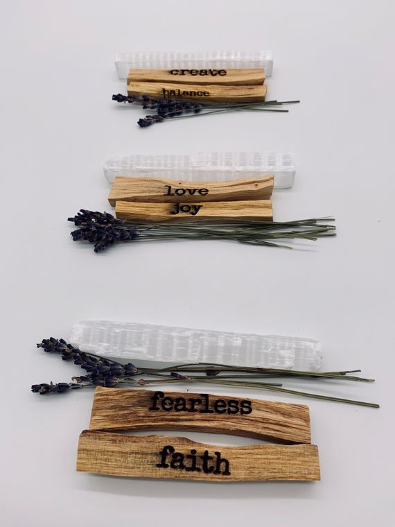 Crystal Blessing by Bespell & Co. - Palo Santo w/ Lavendar and selenite