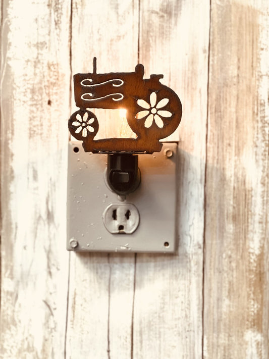 Tractor GARDEN FRIEND Night Light Image Western Farm Gift by Universal Ironworks