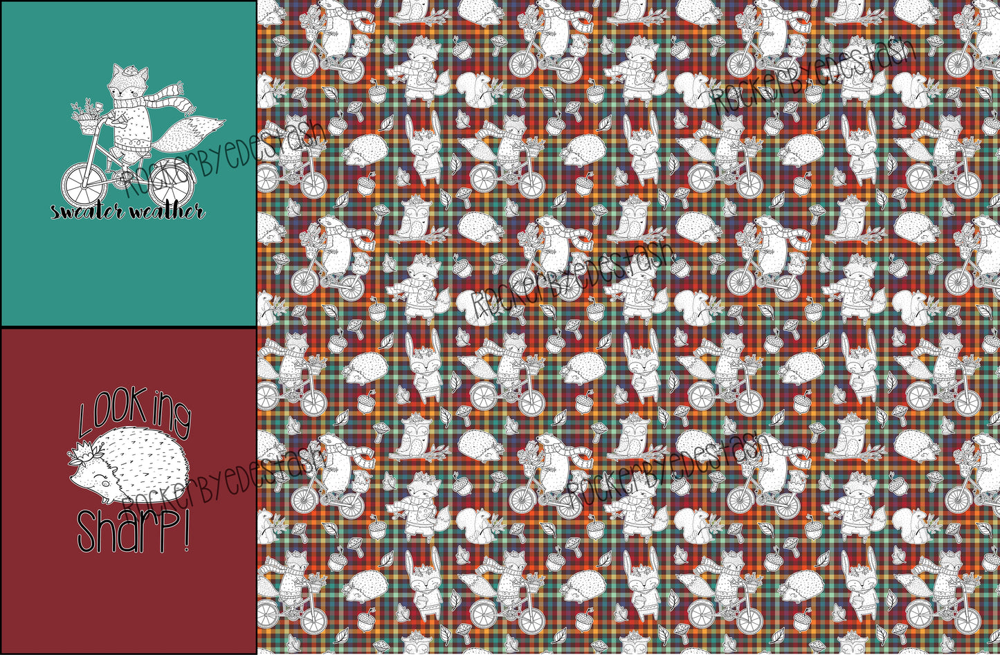 Cotton Lycra Holiday Print Panel Sets - Retail Round TT - Multiple sets designs listed here