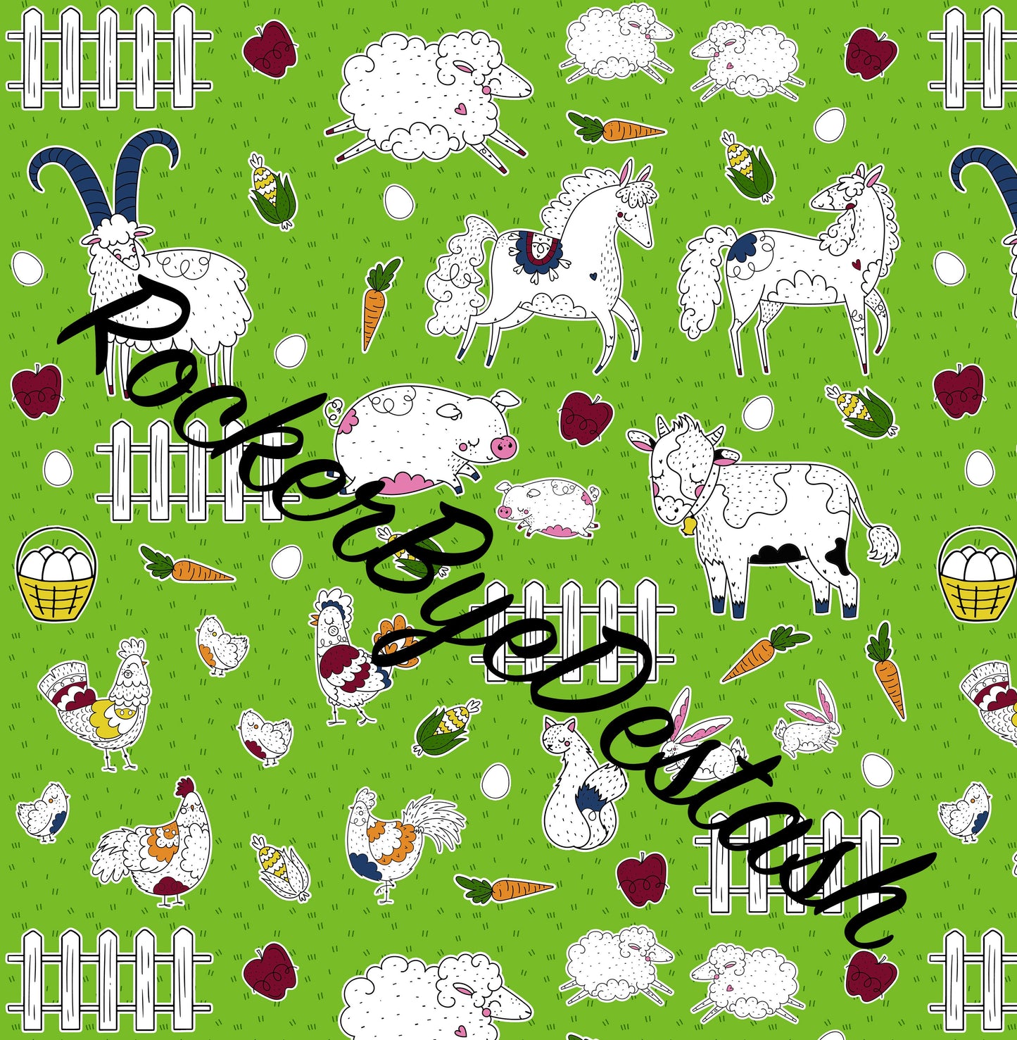 Cotton Lycra - Round DD -  Main Prints & Reruns - Retail Fabric - Birch Buddies, Farm, School Animals and more