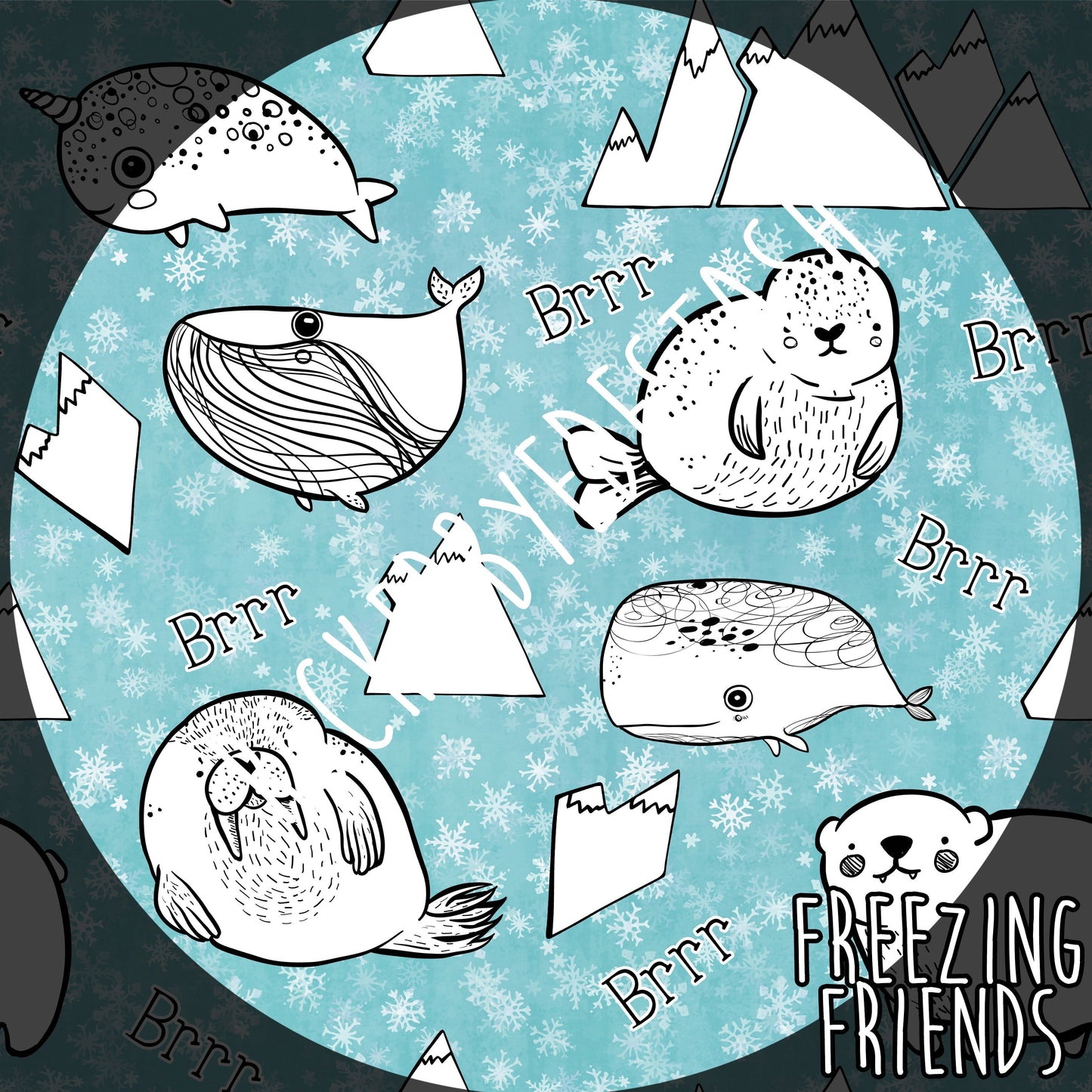 Minky - Round TT Holiday Winter Fall and Rerun Prints Retail