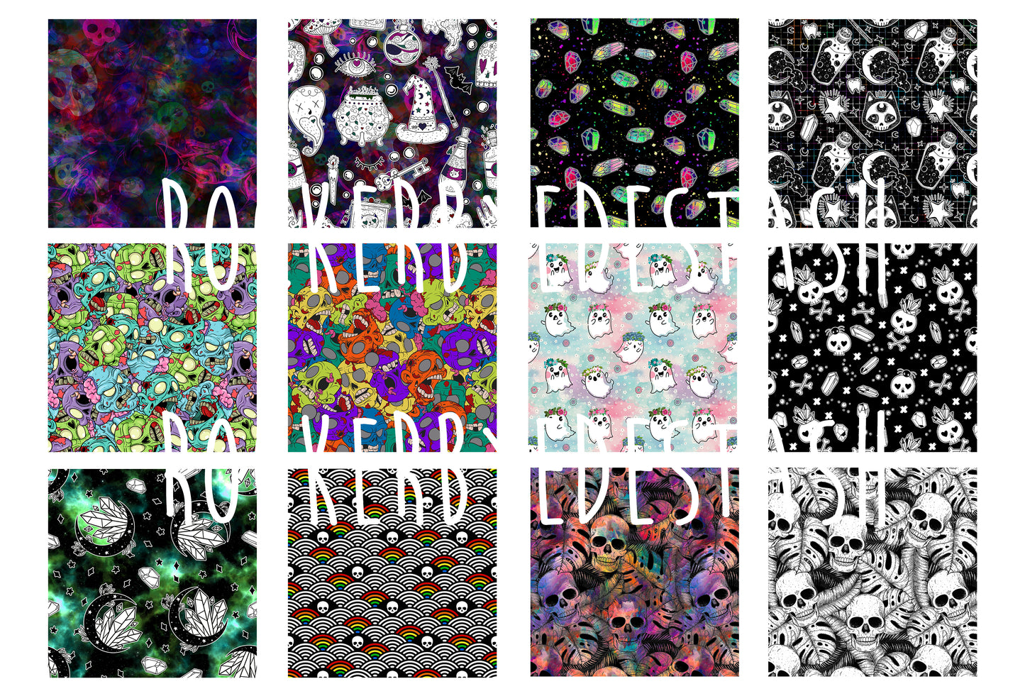 RETAIL - 12 squares per yard - double gauze scrap pack - 10 to choose from